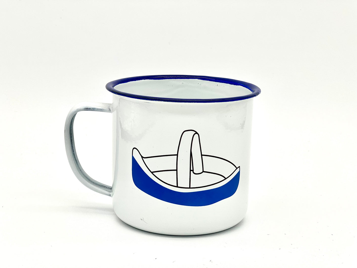 Taza esmaltada San Andresiño- Amuleto Viaxes (Barco)