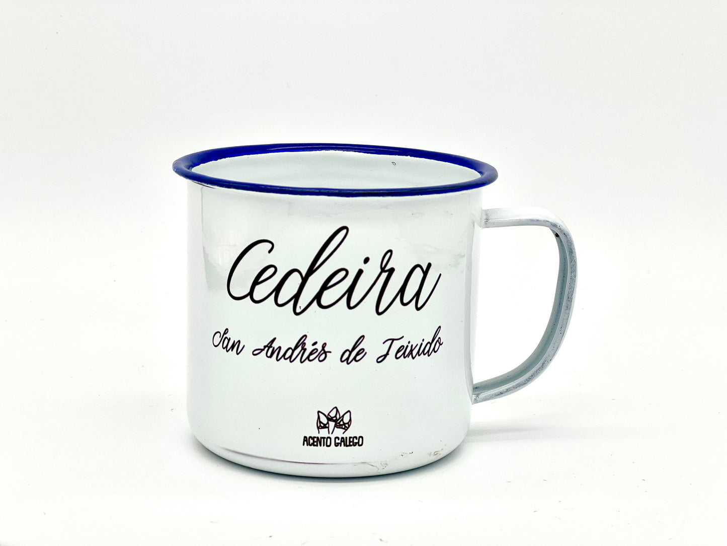 Taza esmaltada San Andresiño- Amuleto Viaxes (Barco)